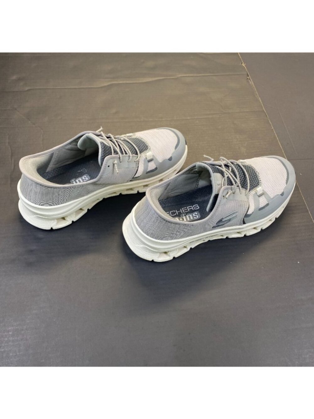 Skechers Slip-Ins Glide-Step Pro Mens 8.5 Wide Gray Running Sneakers 232930W